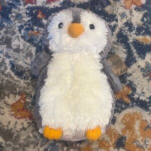Cuddly Penguin Plush Toy - White and Gray